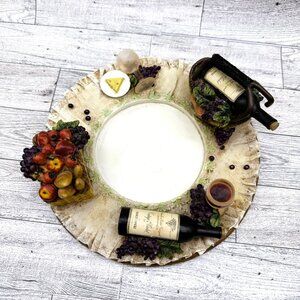 Yankee Candle Jar Candle Holder Tray, Country Wine Picnic #1105155 - NO CANDLE